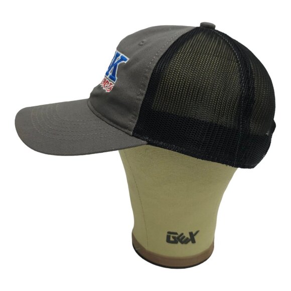 Kirk Brothers Power Sports Embroidered Logo Mesh Strapback Cap Trucker Baseball - Picture 10 of 13